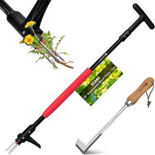 EZARC Désherbeur avec grattoir à Joints, Longueur 2 pièces, kit d'outils de Jardin pour enlever Rapidement Les pissenlits et Les Mauvaises Herbes des Joints et des Coins