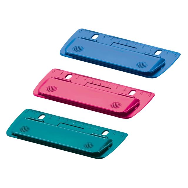 Herlitz 50015832 Mini perforatrice de poche pour classer et voyager, couleurs assorties (pas de choix possible), 1 pièce