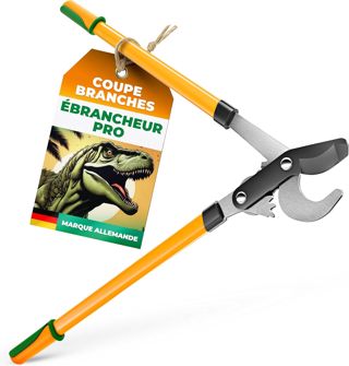 GRÜNTEK Sécateur de Jardin Professionnel à Cliquet Automatique et Enclume