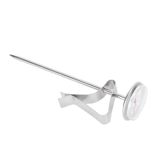 Haofy Thermomètre à Mousse de café en Acier Inoxydable, Pointeur de Température pour Bonbons de Cuisine et Friture -10 ℃-110 ℃, Jauge à Cadran pour Mousse de Lait