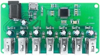 Module Hub USB PCB 43,9 x 84 mm Vert Circuit Board (USB)