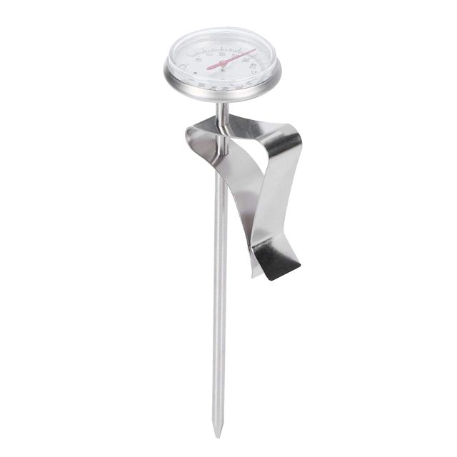 Thermomètre de Cuisine 5,5 Pouces, Cadran Acier Inoxydable avec Crochet