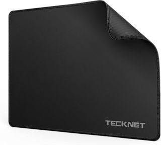 TECKNET Tapis de Souris Gaming 27x21cm, Revêtement de Surface Étanche -Noir
