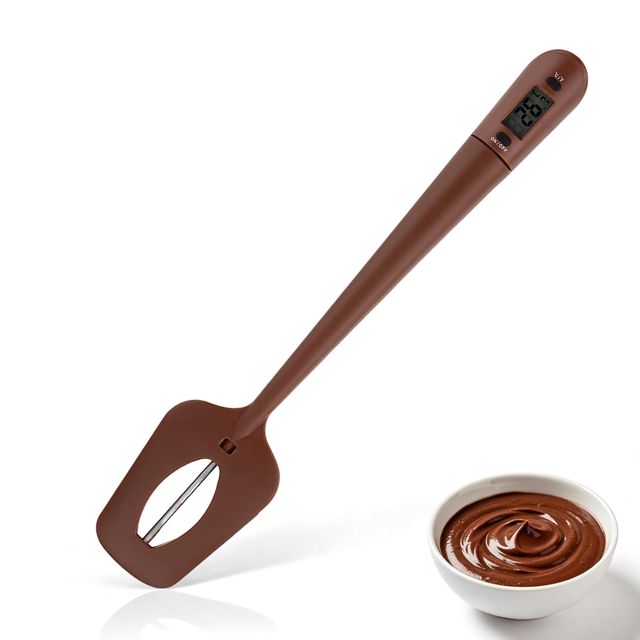 thermomètre cuisine, Thermometre Cuisson Lecture Instantané,Spatule Thermomètres à Chocolat, LCD Longue Termometre Cuison Thermomètres de Cuisson Digital sonde temperature cuisine
