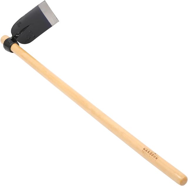 Harbour Housewares Houe à Creuser Azada avec Manche en Bois - 110 cm - Houe de Jardin Pleine Grandeur, Outils de Jardinage pour Le Jardinage, Creuser Le Sol, Le désherbage, l'aménagement