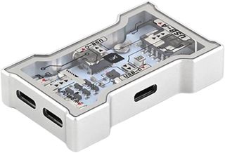 HM HUB-Lite Hub de 8K avec Clavier Dédié, 1 à 3 Ports d'alimentation, 2 Ports Type C, 1 Port USB et Éclairage RGB