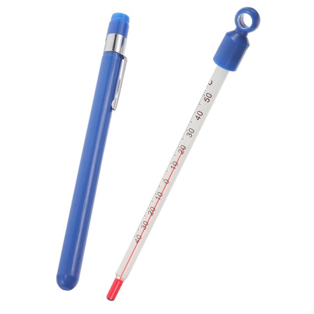 DOITOOL Thermomètre à Vin en Verre avec Gaine Lecture Facile Indicateur Précis Température des Liquides pour Brassage Maison Cuisine Outil de Mesure pour Vin Rouge et Boissons Usage