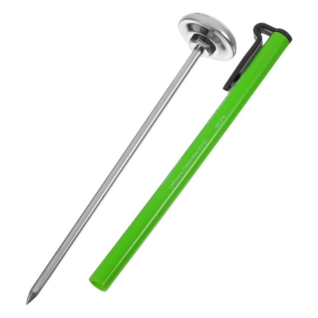 Toyvian Thermomètre Cuisine Acier Inoxydable Sonde Précise Rapide pour Lait Café Cuisson Four et Viande Polyvalent Facile à Nettoyer