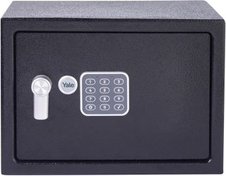 Yale Coffre-Fort Électronique - Medium 16.3L - Serrure 100 000 Combinaisons, verrou électronique Code 3 à 8 Chiffres - Dimensions 25x35x25cm YSV/250/DB2