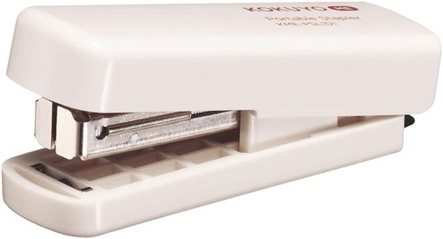 Kokuyo Me KME-PSL101MV Agrafeuse compacte, reliure jusqu'à 10 feuilles, agrafe n° 10, blanc tofu, importation du Japon