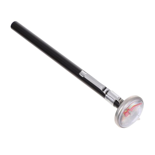 ibasenice Thermomètre pour Aliments Thermomètre à Eau pour Biberon, Acier Inoxydable et Plastique, Argenté, Résistant Chaleur et Corrosion, pour Lait Cuisine