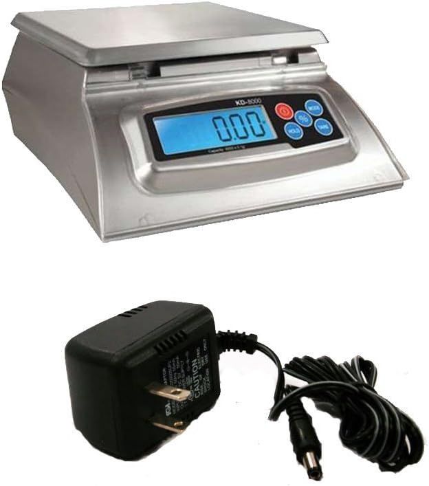 My Weigh KD-8000 Balance Alimentaire numérique en Acier Inoxydable Argenté