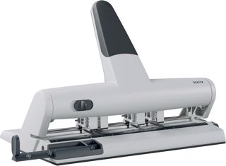 Leitz Perforatrice Multi-Trous Ajustable, AKTO, Capacité 30 Feuilles, Argent, Métal, Perforation 6 Trous Maximum, 51140084