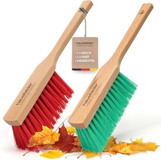 Hausfelder Set de 2 balais à Main pour extérieur,