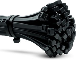 ERKO Collier de Serrage 200x4,8mm, 100 pcs, Noir, UV, Serflex