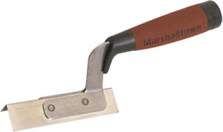 Truelle d'angle extérieure Marshalltown avec poignée DuraSoft, truelle d'angle en Acier Inoxydable, Dimensions de la truelle : 108x25 mm