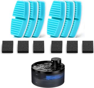 GIOTOHUN 12 Fontaine a Eau Chat Filtres: Fontaine à Eau pour Chat Filtres - 6 Filters + 6 Mousse Filters - Convient pour Distributeur d’eau sans Fil (B0CPHQ12FV)