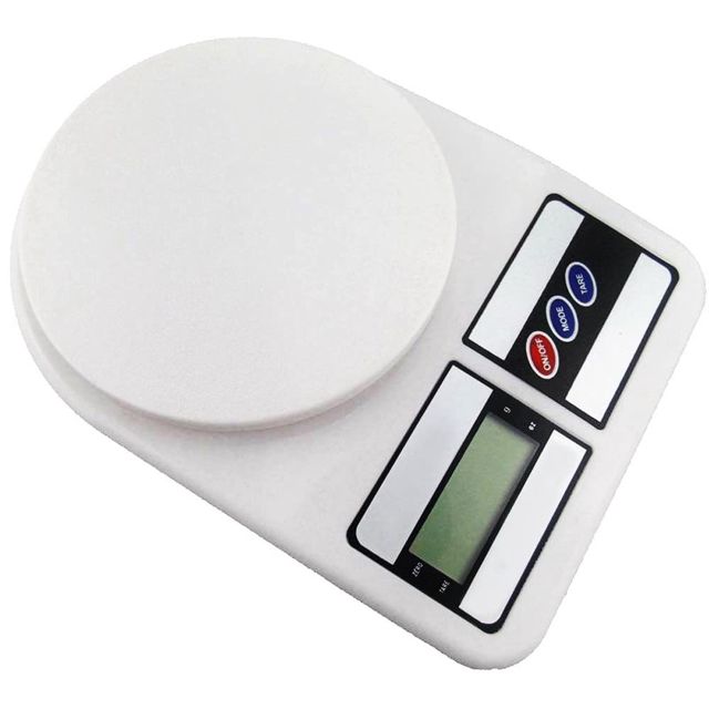 Balance numérique de cuisine électronique LCD Bouton Tara maison pèse de 1 g à 7 kg, variable, moyenne