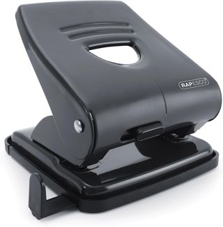 Rapesco PF827AR1 Perforatrice à 2 Trous 827, Métal, Capacité 30 Feuilles