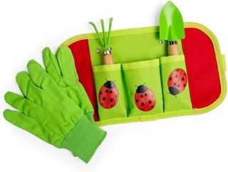 Bigjigs Toys Ceinture Enfant d'Outils de Jardin | Jouet Enfant | Jouet de Jardin | Outils de Jardin | Gants de Jardinage | Pelle | Fourche à Bêcher