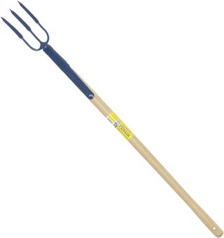 Outils perrin Fourche à Rosier Emmanché Droit 90, 3 Dents, 10cm Largeur