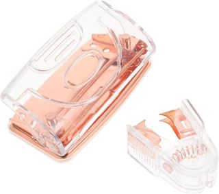 NUOBESTY 5ensembles Perforateur Outil De Retrait Agrafes Doré De Bureau Moderne Et Transparent Pour Documents