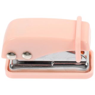 Mini Perforatrice de Bureau Rose pour École et Bureau, Facile à Porter
