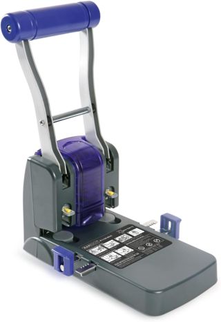 Rapesco 0247 ECO P1100 Perforatrice à 2 Trous, Haute Capacité, Noir Violet