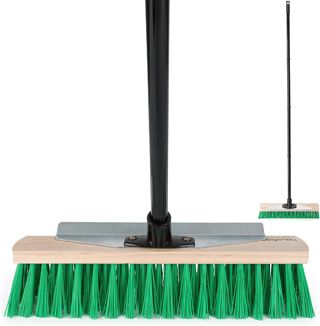 Balai Extérieur Hausfelder Avec Manche 40 cm - Balai de Voirie, Pelle de Jardin Extra Large