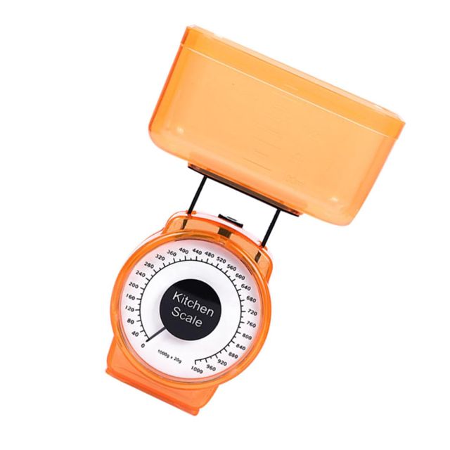 Balance Cuisine Mécanique sans Pile, 1kg, Plateau Plastique