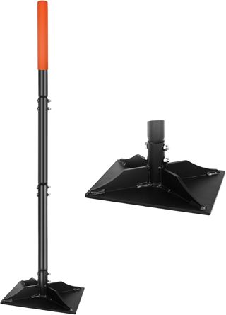 Tamper de jardin en acier avec poignée de 114,3 cm, outil de tamper 'sol à la main, compacteur durable, outil idéal pour niveler le 'sol' et l'allée