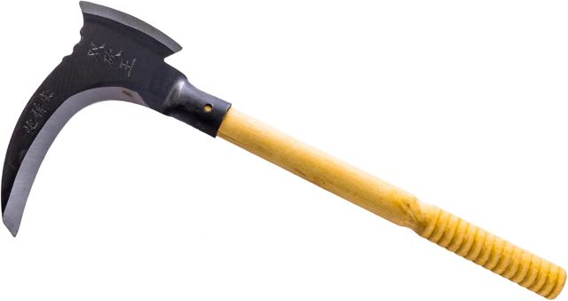 Tondeuse à faucille en acier au manganèse - Faucille en métal - Outil de coupe durable - Outils agricoles - Multifonctions - Double trancheuse pour outils de jardin (A)