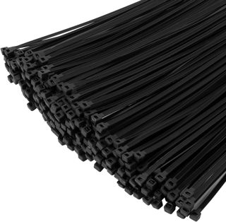 XINGO 1000 pièces Colliers de Serrage professionnelles, Noir-300mm x 4.8mm, Autobloquant, Attache Câble Résistant aux UV, Idéale pour l'intérieur et l'extérieur