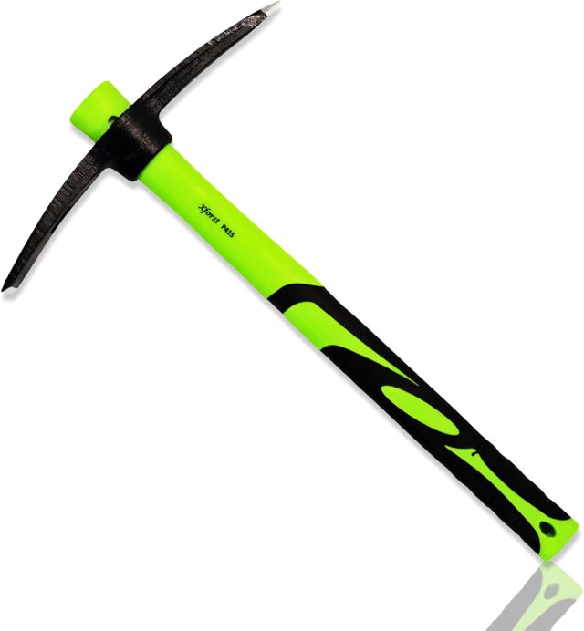 Xforst X-PF40N Pioche de Jardin 40cm – Mini Pioche à Manche en Fibre de Verre & Tête en Acier Forgé Carbone – Outil de Jardinage, Désherbage & Camping