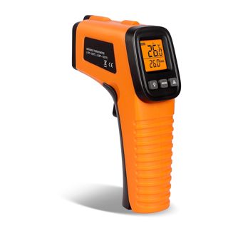 DEPAR Thermometre Laser,Thermometre Infrarouge -50 ° C-550 ° C,LCD Afficher Le Thermomètre à Paramètre Réglable (Pas Adapté aux Personnes), Thermomètre Laser Cuisine,pour La Cuisson