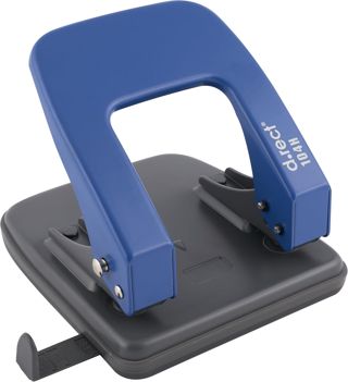 D.RECT 1300 Perforateur 2 trous | Grande Capacité de 100 Feuilles | Noir 105010