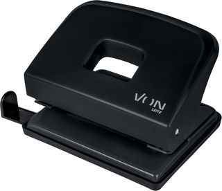 Perforatrice Leitz 50200035 pour 20 feuilles, rail de butée avec indications de format, taille compacte idéale pour la maison, le bureau ou l'école, métal et plastique, bleu