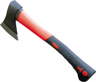Amig - Petite Hache Portable | Hache à Bois avec Manche en Nylon et Caoutchouc et Lame en Acier | Outils de Jardin Légers et Faciles à Manipuler en Rouge et Noir | Poids : 500 g.