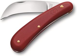 Victorinox Serpette M Couteau de Jardin, Lame Courbée, 110 mm, Rouge