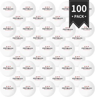 ENG Lot de 100Pcs Ping-Pong Balles de Tennis de Table en résine ABS 40 mm 3 étoiles pour Exercices, Entraînements, Club de Tennis de Table, Amateurs, Adultes et Enfants Jeux
