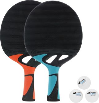 CORNILLEAU - Pack de 2X Raquettes de ping-Pong d'extérieur Ultra résistante - Tacteo Pack Duo
