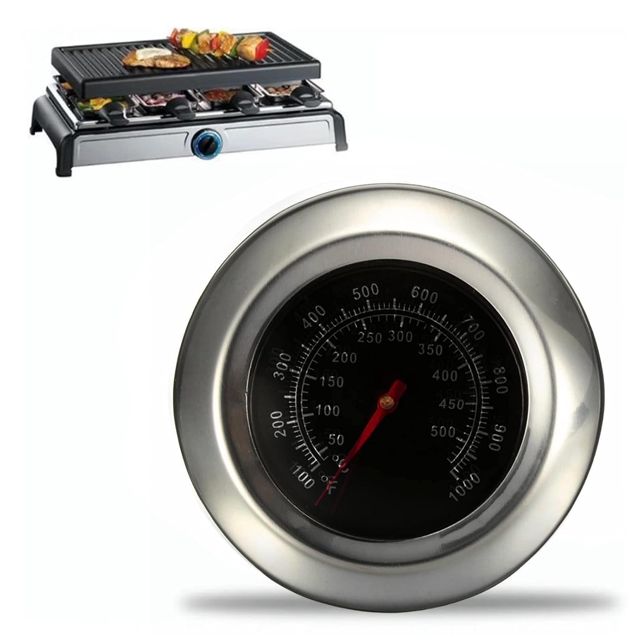 Aramox Thermomètre à Four et Viande, Acier Inoxydable, Portable, 50-500°C, 100-1000°F, pour Cuisine et Barbecue