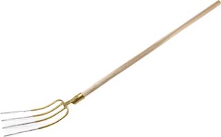 KOTARBAU® Fourche en acier à 4 dents pour travaux de jardinage