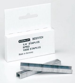 BOSTITCH BOSSP6D- Boite de 1000 agrafes 6 mm pour cloueur T10