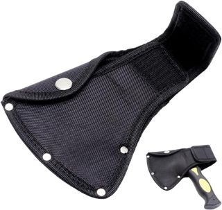 GORGECRAFT Gaine de Tête de Hachette Housse de Tête de Hachette en Tissu Noir pour Hachette de 1 1/3 LB Protecteur de Bord de Hachette Double Pression Housse de Protection pour Hachette Opération