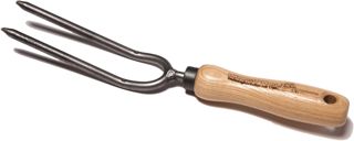 Roses Fourchette forgée – avec manche en bois 14 cm de long en frêne – krump bois jardin Appareil