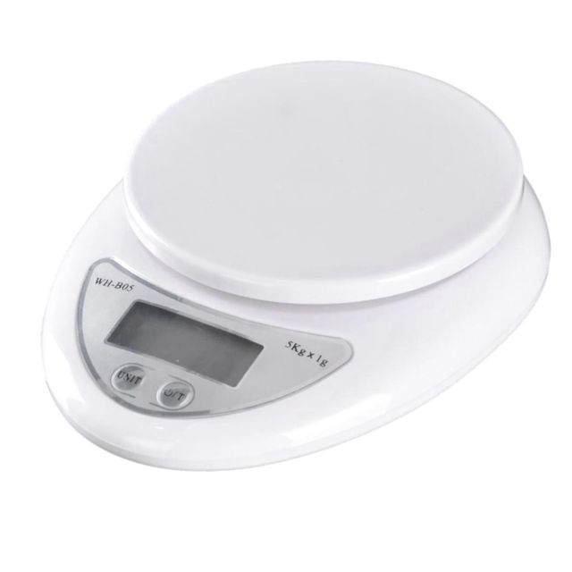 Balance Cuisine Électronique B05 Mini 5 Kg/1 G Blanche