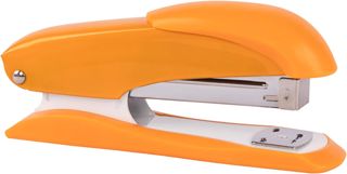 Idena 11549 - Agrafeuse 13 cm, 50 agrafes 24/6 incluses, orange, pour 20 feuilles, 1 pièce