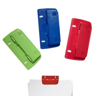 3 Pièces Perforatrice à Pochettes Pour Classeurs à Pochettes Scolaire Plastique Perforatrice pour Classeurs Pour Papier Carton Cartes Postales Photos