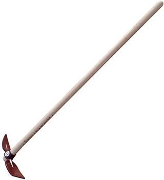 Serfouette Forgée Panne et Langue Emmanché Droit 100, 26cm Longueur